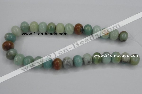 CAM104 15.5 inches 13*18mm rondelle amazonite gemstone beads