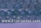 CAM1416 15.5 inches 6mm faceted nuggets Chinese amazonite beads