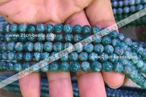 CAM1651 15.5 inches 6mm round Russian amazonite gemstone beads