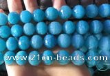 CAM1673 15.5 inches 13.5mm faceted round amazonite gemstone beads