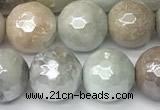 CAM1752 15 inches 10mm faceted round AB-color amazonite beads