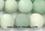 CAM1799 15 inches 12mm round matte amazonite beads