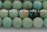 CAM323 15.5 inches 10mm round natural peru amazonite beads