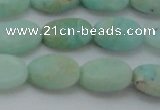 CAM337 15.5 inches 8*12mm oval natural peru amazonite beads