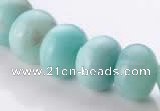 CAM36 10*14mm natural amazonite rondelle beads Wholesale