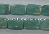 CAM502 15.5 inches 13*18mm rectangle mexican amazonite gemstone beads