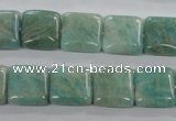 CAM503 15.5 inches 12*12mm square mexican amazonite gemstone beads