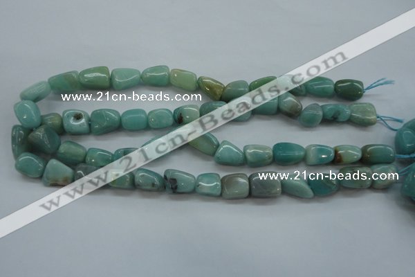 CAM658 15.5 inches 10*14mm nuggets amazonite gemstone beads