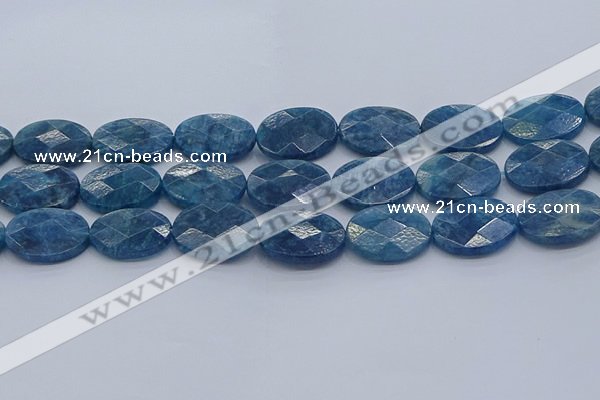 CAP394 15.5 inches 18*25mm faceted oval apatite gemstone beads