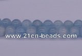 CAQ121 15.5 inches 4mm round AAA grade natural aquamarine beads