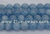 CAQ535 15.5 inches 4mm round AAA grade natural aquamarine beads