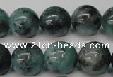 CAQ605 15.5 inches 14mm round aquamarine gemstone beads