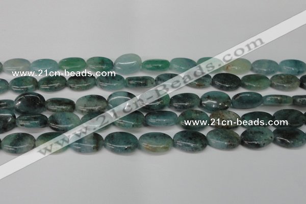 CAQ630 15.5 inches 13*18mm oval aquamarine gemstone beads