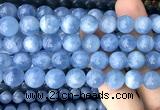 CAQ979 15 inches 10mm round aquamarine gemstone beads