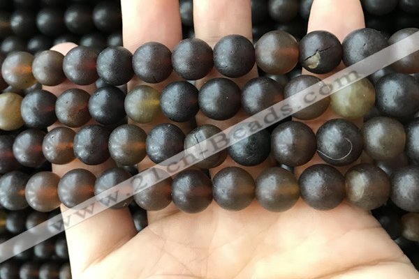 CAR220 15.5 inches 10mm round natural amber beads wholesale