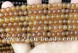 CAR233 15.5 inches 5mm - 5.5mm round natural amber beads wholesale