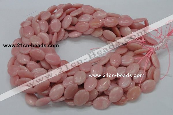 CAS22 15.5 inches 18*25mm oval pink angel skin gemstone beads