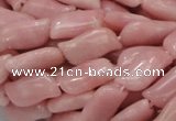 CAS23 15.5 inches 10*12mm marquise pink angel skin gemstone beads