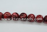 CAT161 15.5 inches 8mm round dyed natural aqua terra jasper beads