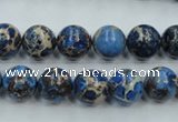 CAT211 15.5 inches 8mm round dyed natural aqua terra jasper beads