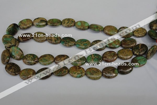 CAT5042 15.5 inches 15*20mm oval natural aqua terra jasper beads