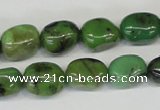 CAU31 15.5 inches 10*14mm nugget australia chrysoprase beads wholesale