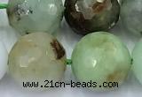 CAU562 15 inches 10mm faceted round Australia chrysoprase beads