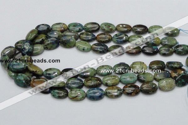 CAZ01 15.5 inches 13*18mm oval natural azurite gemstone beads