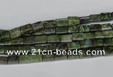 CBG76 15.5 inches 4*6mm cuboid bronze green gemstone beads