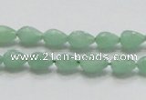 CBJ19 15.5 inches 6*10mm faceted teardrop jade beads wholesale