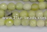 CBJ211 15.5 inches 6mm faceted round Australia butter jade beads