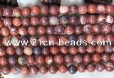 CBJ390 15.5 inches 6mm round brecciated jasper beads wholesale