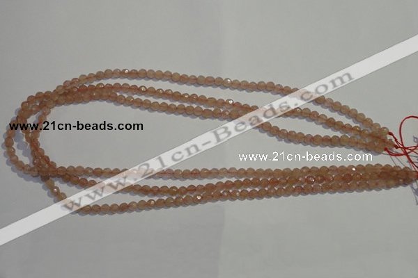 CBQ08 15.5 inches 6mm faceted round strawberry quartz beads