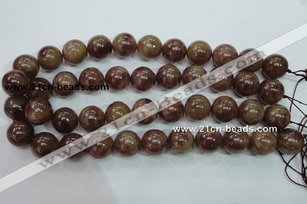 CBQ207 15.5 inches 18mm round strawberry quartz beads wholesale