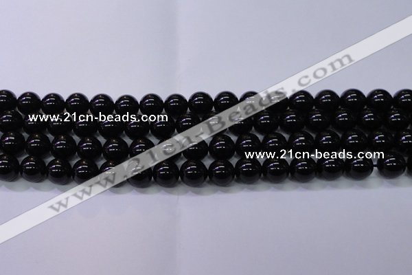CBQ503 15.5 inches 10mm round natural black quartz beads