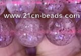 CBQ553 15.5 inches 10mm round strawberry quartz beads wholesale