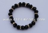 CBR44 5pcs 7 inches imitation Swarovski crystal beads stretchy bracelet