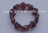 CBR51 5pcs 7 inches imitation Swarovski crystal beads stretchy bracelet