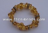 CBR52 5pcs 7 inches imitation Swarovski crystal beads stretchy bracelet