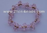 CBR61 5pcs faceted imitation Swarovski crystal beads stretchy bracelet