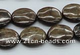 CBZ03 15.5 inches 18mm flat round bronzite gemstone beads wholesale