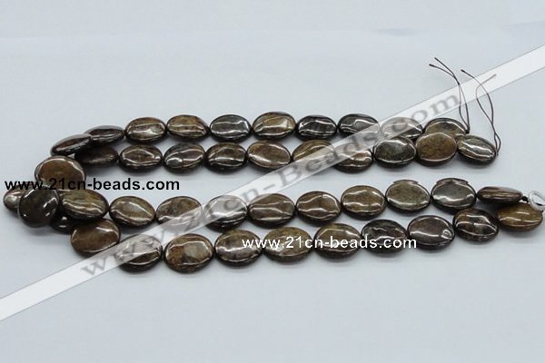 CBZ03 15.5 inches 18mm flat round bronzite gemstone beads wholesale