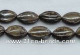 CBZ08 15.5 inches 10*15mm horse eye bronzite gemstone beads wholesale