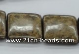 CBZ10 15.5 inches 25*25mm square bronzite gemstone beads wholesale