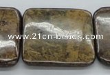 CBZ11 15.5 inches 35*35mm square bronzite gemstone beads wholesale