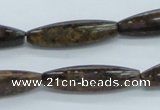 CBZ25 15.5 inches 9*30mm rice bronzite gemstone beads wholesale