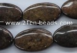 CBZ310 15.5 inches 18*30mm oval bronzite gemstone beads wholesale