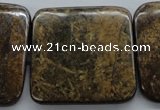 CBZ318 15.5 inches 30*30mm square bronzite gemstone beads wholesale