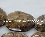 CBZ327 15.5 inches 20*30 � 30*40mm faceted freeform bronzite beads