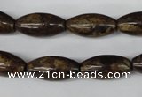 CBZ406 15.5 inches 10*20mm rice bronzite gemstone beads
